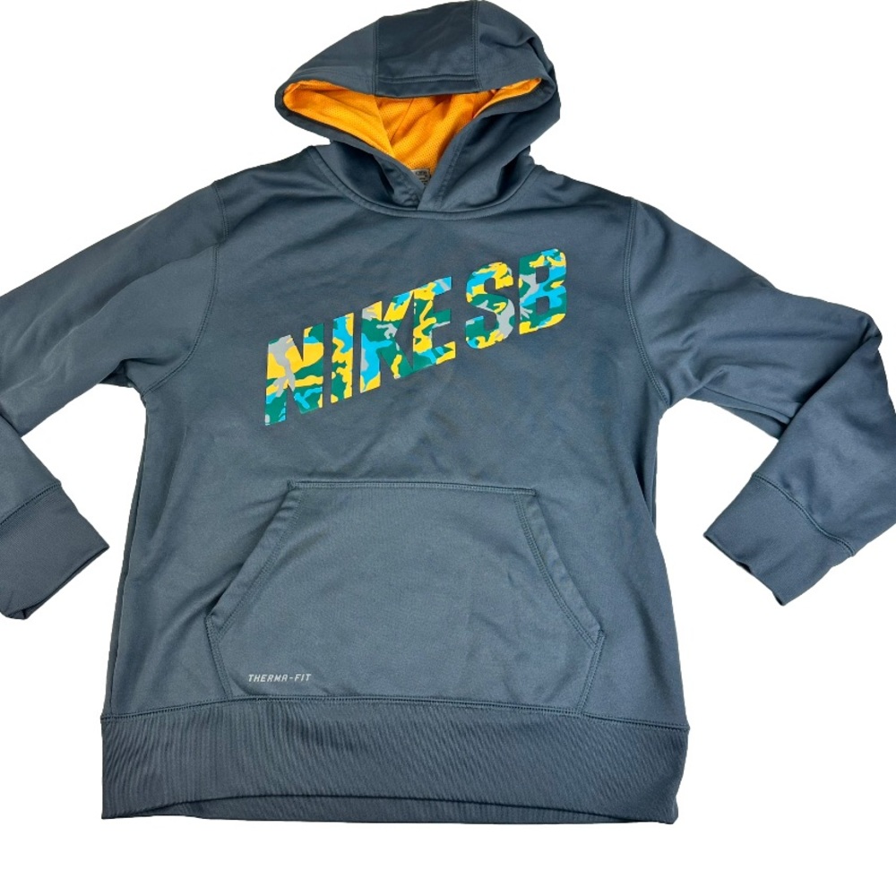Boy’s Nike Therma Fit gray Hoodie - Size Large